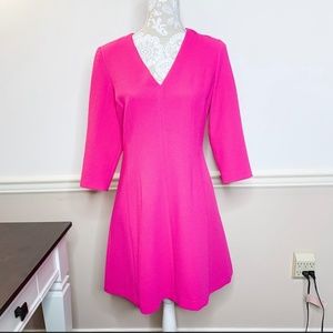 Stunning long sleeved pink dress